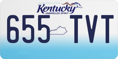 KY license plate 655TVT