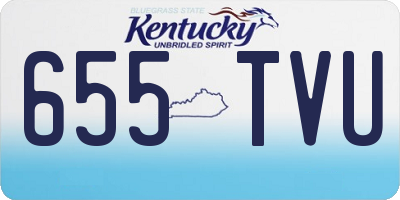 KY license plate 655TVU