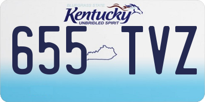 KY license plate 655TVZ