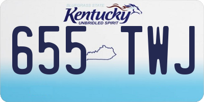 KY license plate 655TWJ