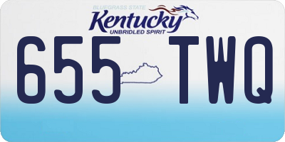 KY license plate 655TWQ