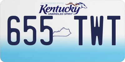 KY license plate 655TWT