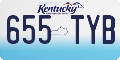 KY license plate 655TYB