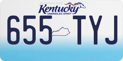 KY license plate 655TYJ