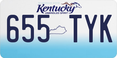 KY license plate 655TYK