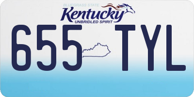 KY license plate 655TYL