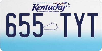 KY license plate 655TYT
