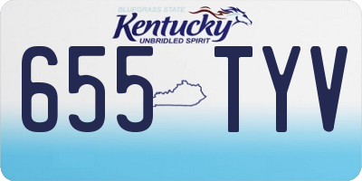 KY license plate 655TYV
