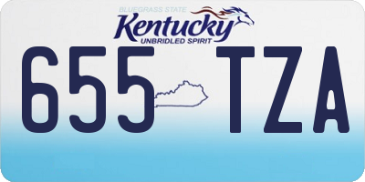 KY license plate 655TZA