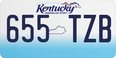 KY license plate 655TZB