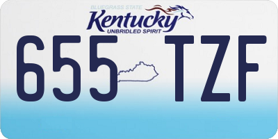 KY license plate 655TZF