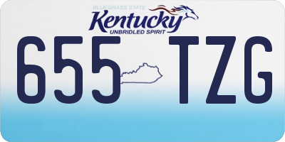 KY license plate 655TZG