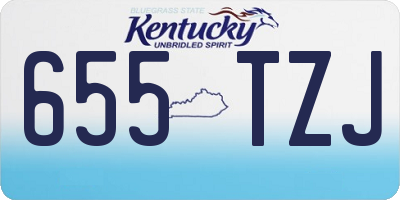 KY license plate 655TZJ