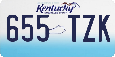 KY license plate 655TZK
