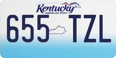 KY license plate 655TZL