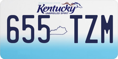 KY license plate 655TZM