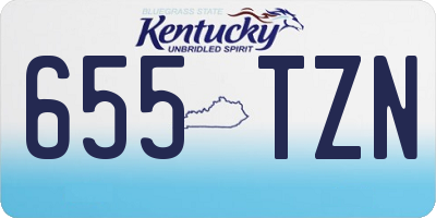 KY license plate 655TZN