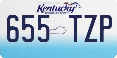 KY license plate 655TZP