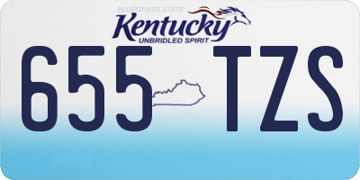 KY license plate 655TZS