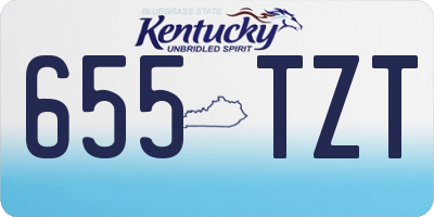 KY license plate 655TZT