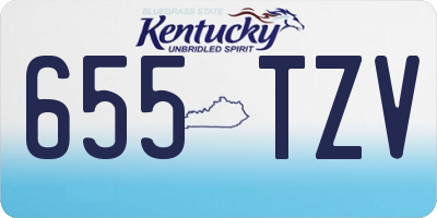 KY license plate 655TZV