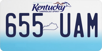 KY license plate 655UAM