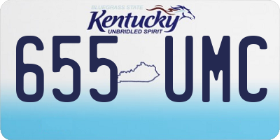 KY license plate 655UMC