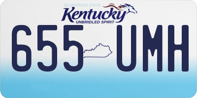 KY license plate 655UMH