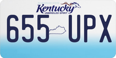 KY license plate 655UPX