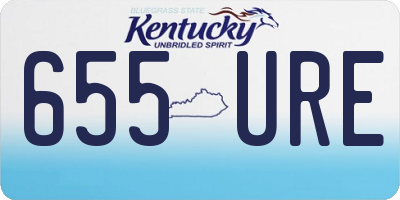 KY license plate 655URE