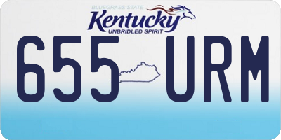 KY license plate 655URM