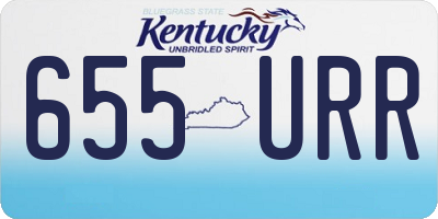 KY license plate 655URR