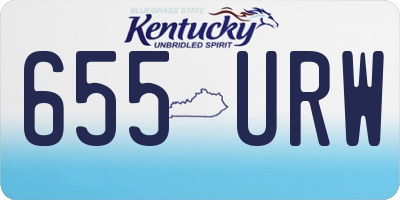 KY license plate 655URW