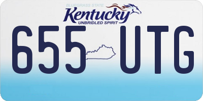 KY license plate 655UTG