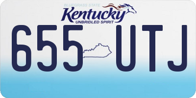 KY license plate 655UTJ