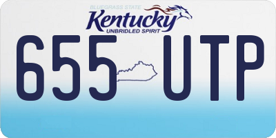 KY license plate 655UTP