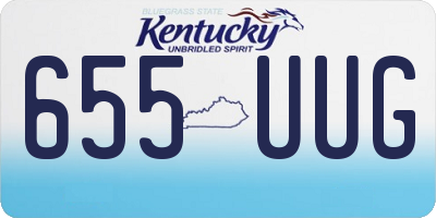 KY license plate 655UUG