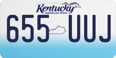 KY license plate 655UUJ