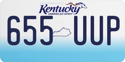 KY license plate 655UUP