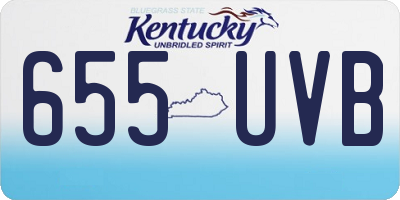 KY license plate 655UVB