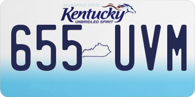 KY license plate 655UVM