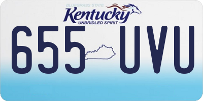 KY license plate 655UVU