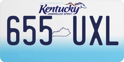 KY license plate 655UXL