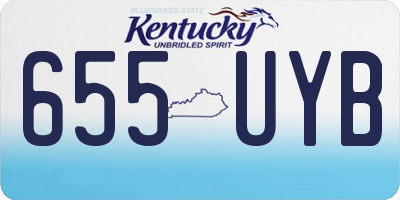 KY license plate 655UYB