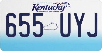 KY license plate 655UYJ