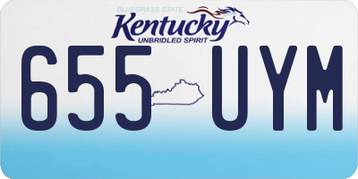KY license plate 655UYM