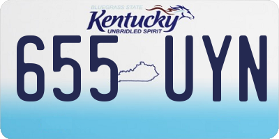 KY license plate 655UYN