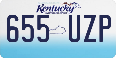 KY license plate 655UZP