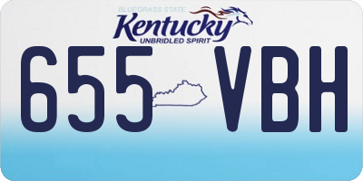 KY license plate 655VBH