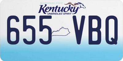 KY license plate 655VBQ
